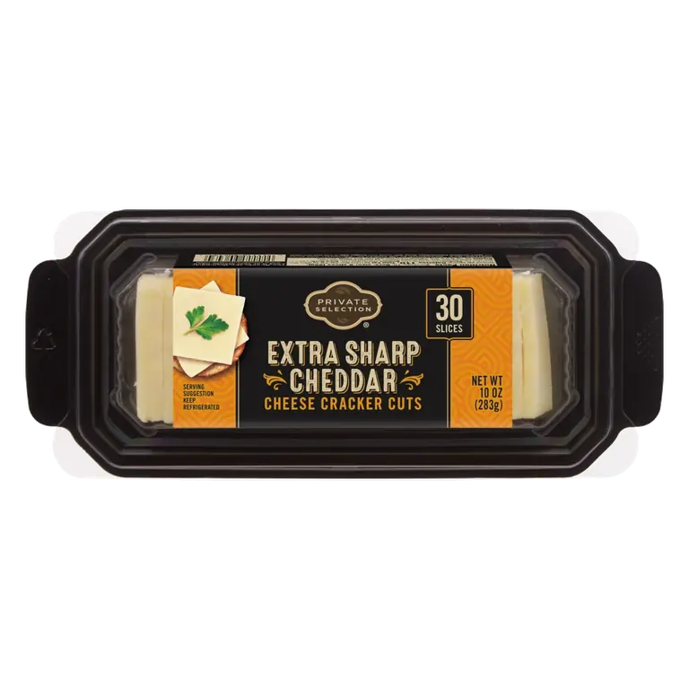 Extra Sharp White Cheddar Cracker Cuts Sliced Cheese