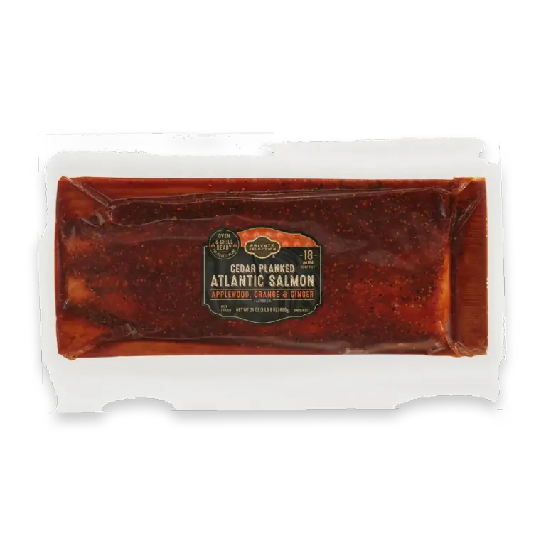 Farm Raised Atlantic Salmon Cedar Plank Applewood Orange & Ginger