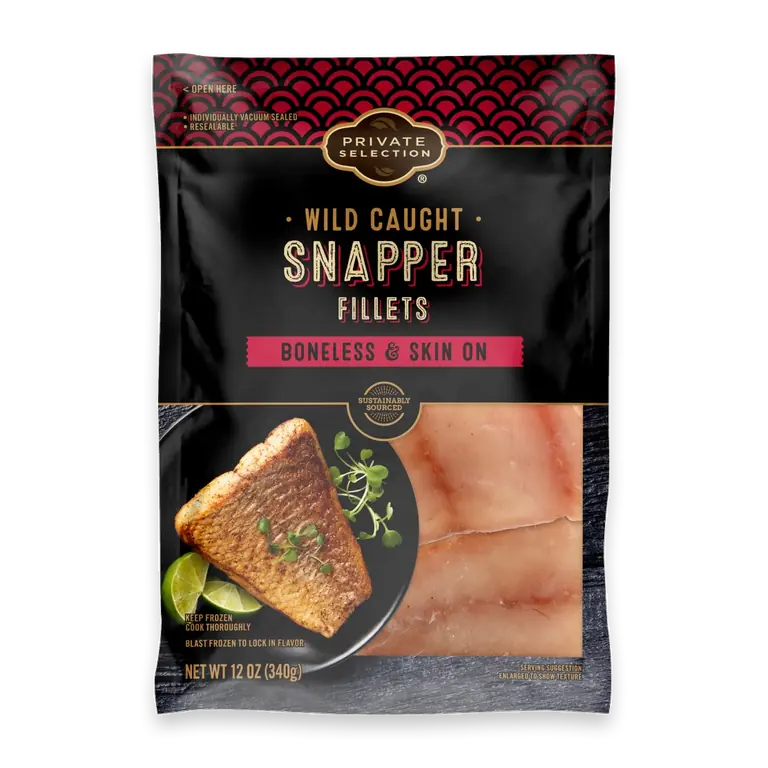 Frozen Wild Caught Snapper Fillets