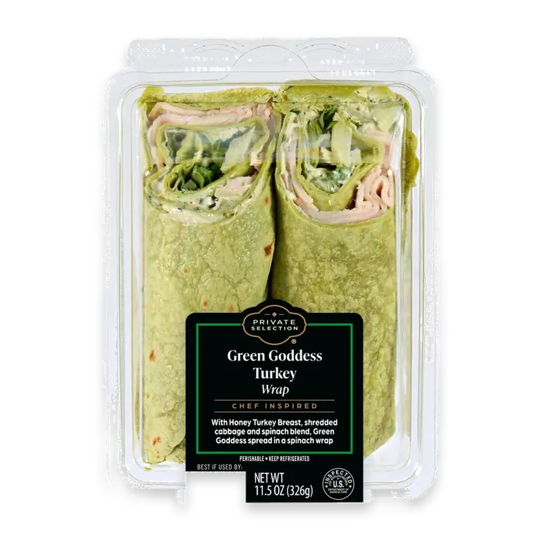 Green Goddess Turkey Wrap