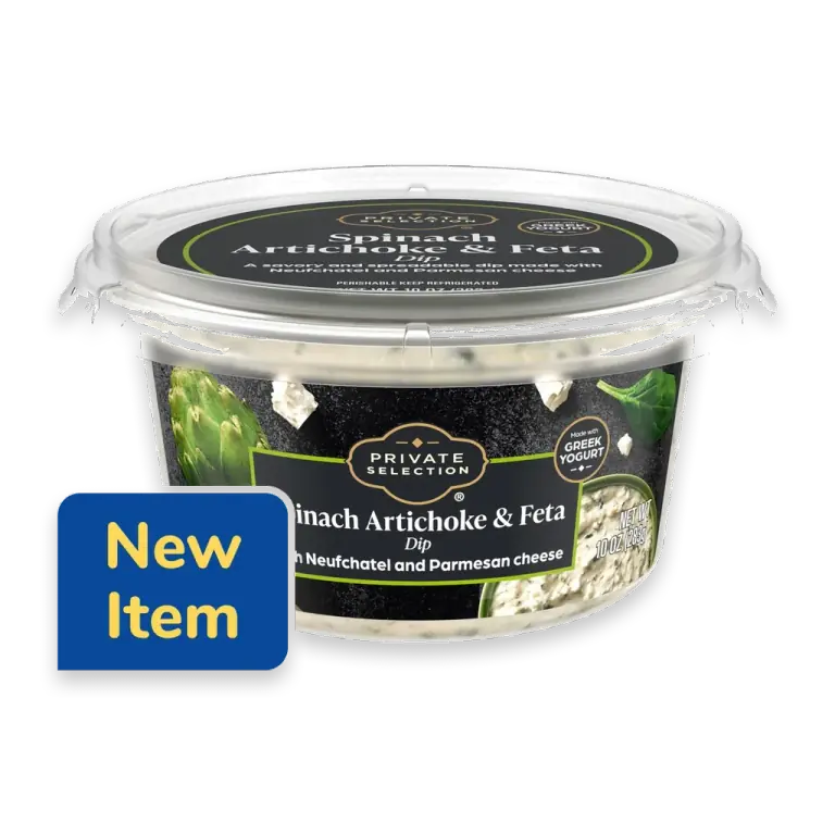 Kroger Spinach Artichoke and Feta Dip with Neufchatel and Parmesan Cheese