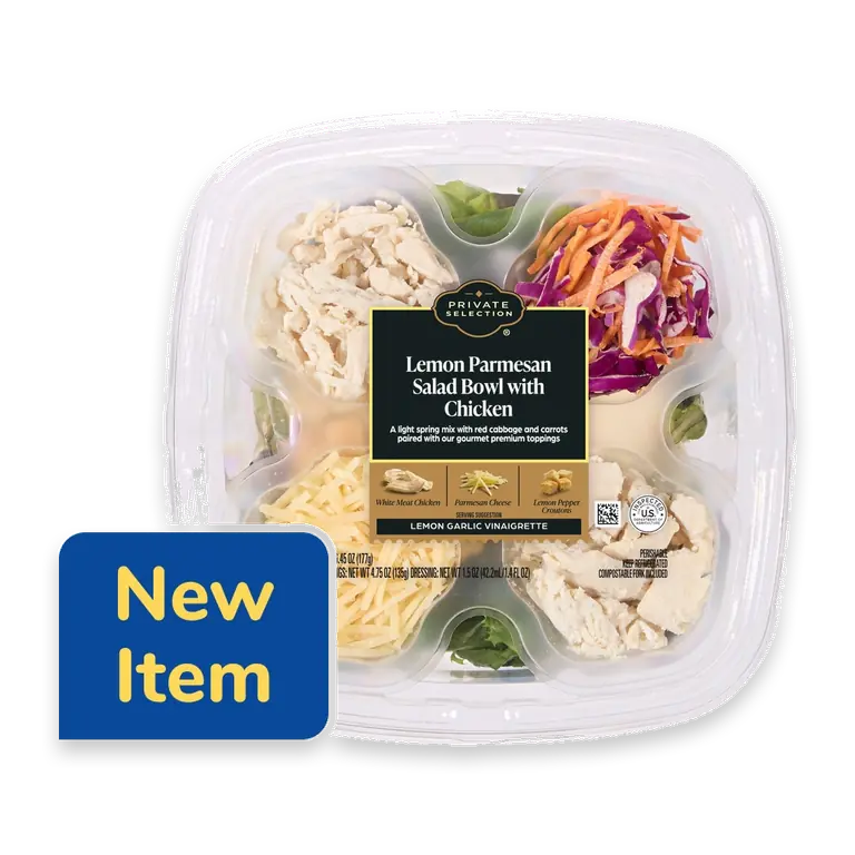 Lemon Parmesan Salad Bowl with Chicken
