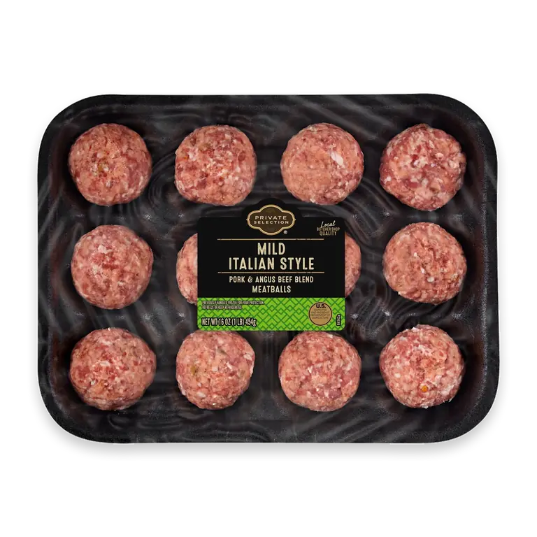 Mild Italian Style Pork and Angus Beef Meatballs