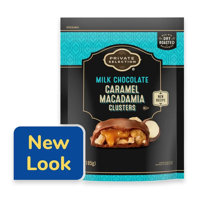 Milk Chocolate Caramel Macadamia Clusters