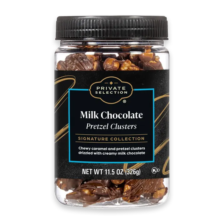 Milk Chocolate Pretzel Clusters