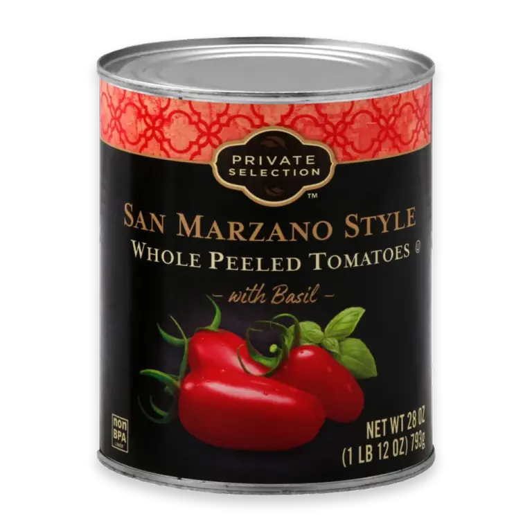 San Marzano Peeled Whole Plum Tomatoes with Basil
