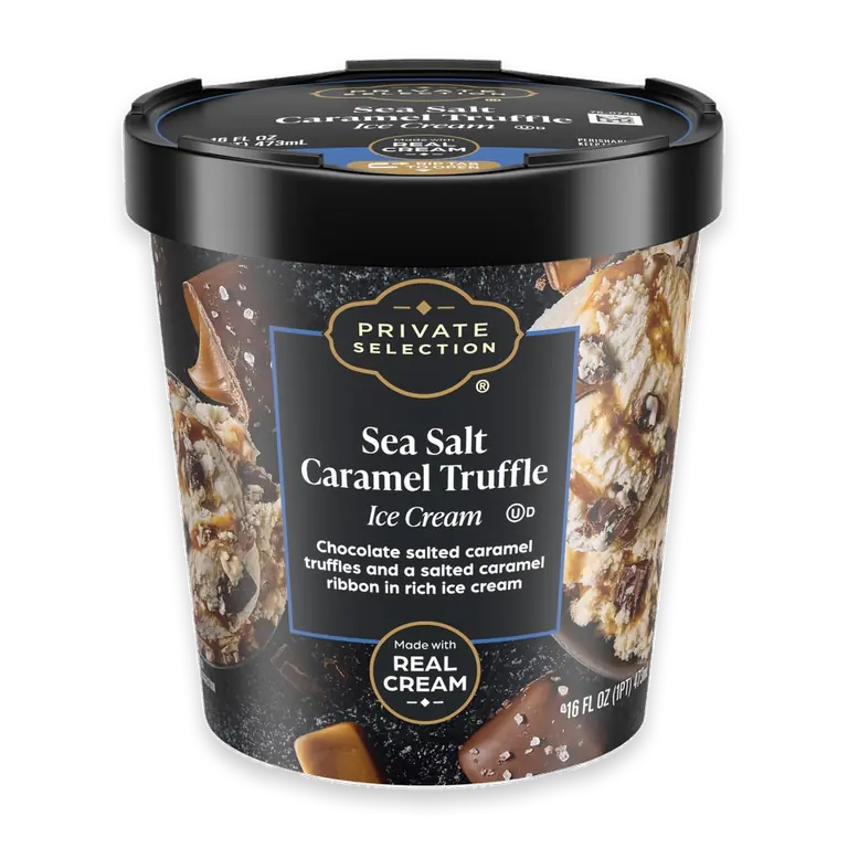 Sea Salt Caramel Truffle Ice Cream Pint