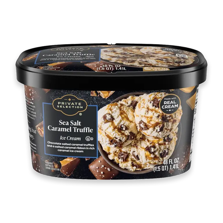 Sea Salt Caramel Truffle Ice Cream Tub