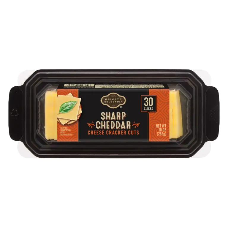 Sharp Cheddar Cracker Cuts Sliced Cheese