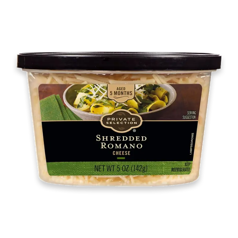 Shredded Romano Cheese Cup