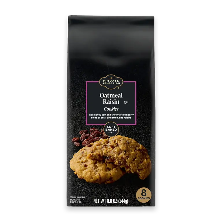 Soft Baked Oatmeal Raisin Cookies