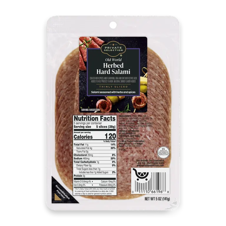 Thinly Sliced Herb Hard Salami