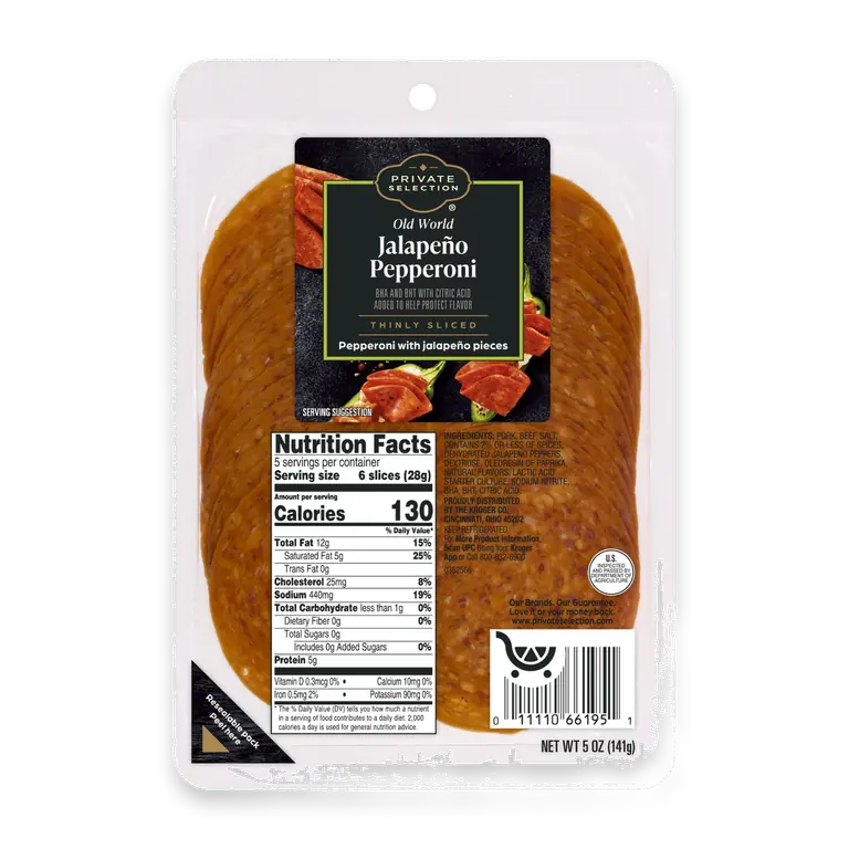 Thinly Sliced Jalapeno Pepperoni