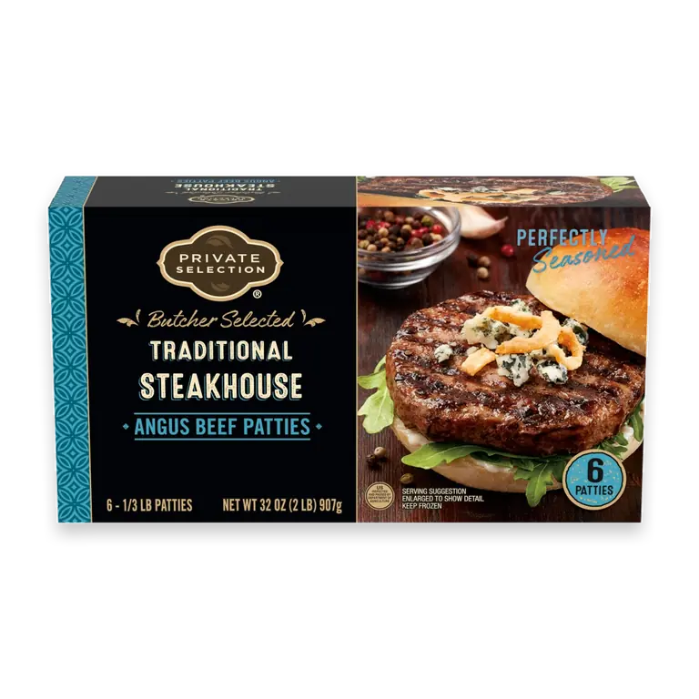 Traditional Steakhouse Angus Beef Patties