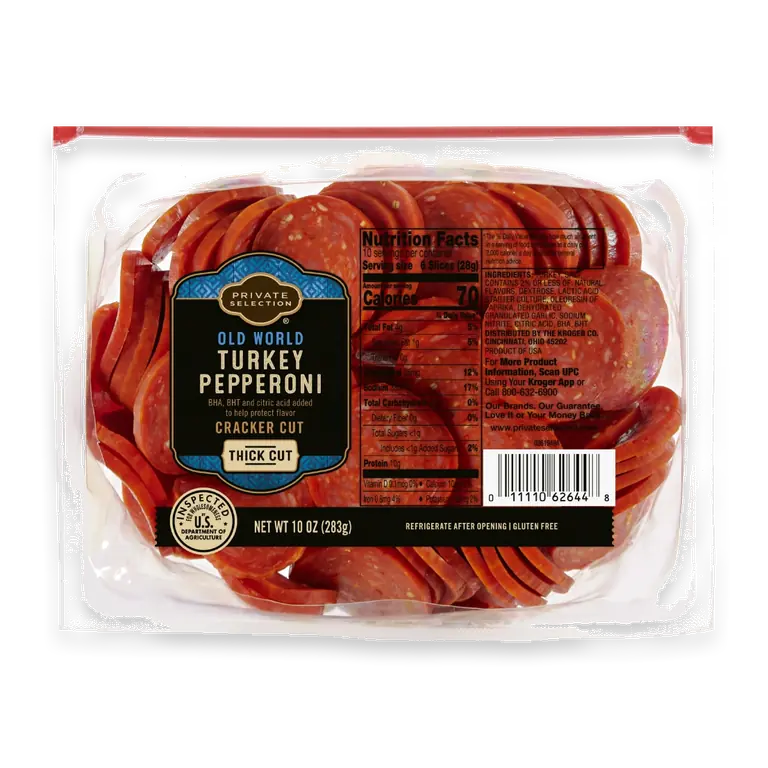 Turkey Pepperoni Cracker Cut