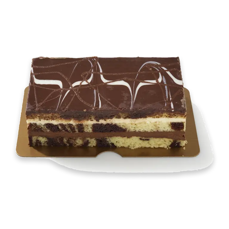 Tuxedo Mousse Layer Cake with Dark Chocolate Ganache