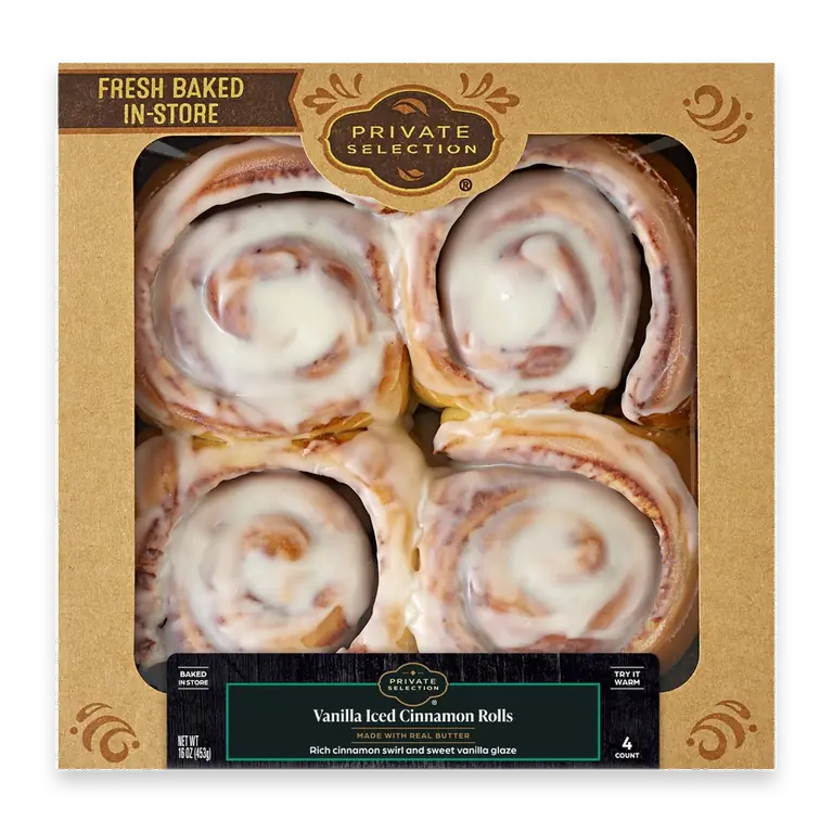 Vanilla Iced Cinnamon Rolls