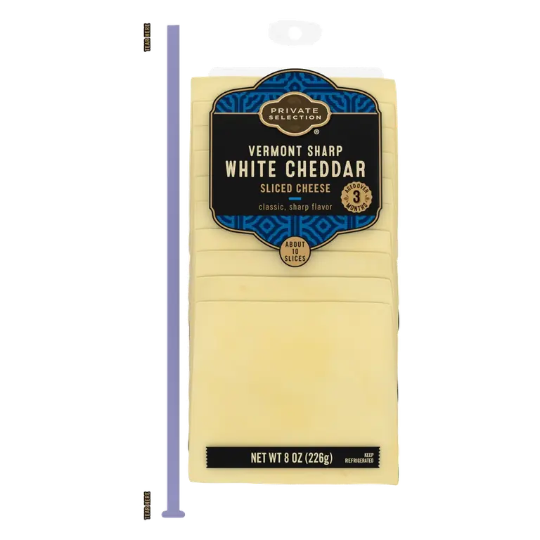 Vermont Sharp White Cheddar Sliced Cheese