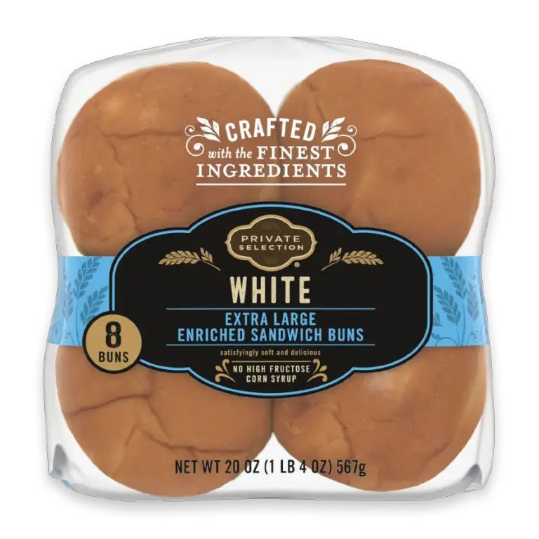 White Sandwich Buns Extra Large