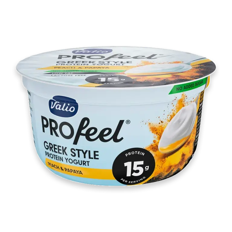 Proteinyoghurt Persika Papaya 1% Laktosfri 160g Valio
