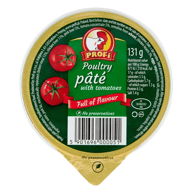 Poultry Pate With Tomatoes 131g