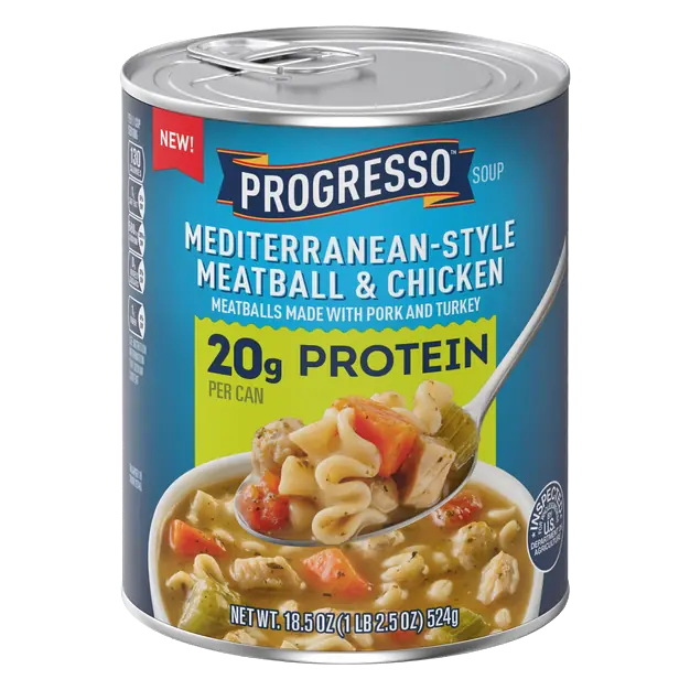 20g Protein Mediterranean-Style Meatball & Chicken Soup