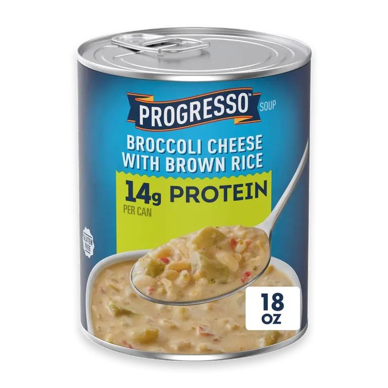 Protein Broccoli Cheese With Brown Rice Canned Soup