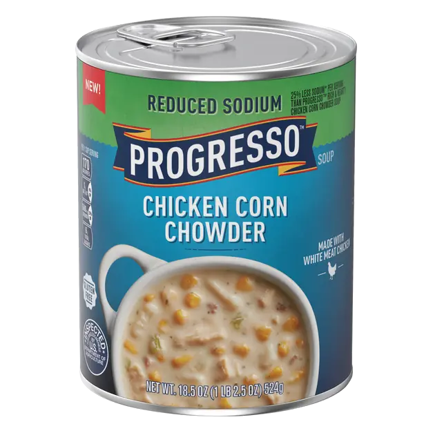 Reduced Sodium Gluten Free Chicken Corn Chowder Soup