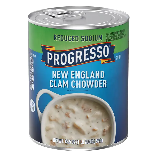 Reduced Sodium Gluten Free New England Clam Chowder Soup