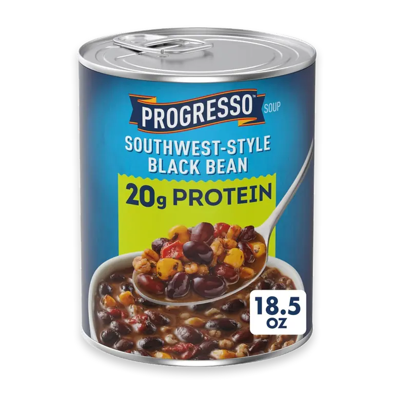 Southwest-Style Black Bean Protein Soup
