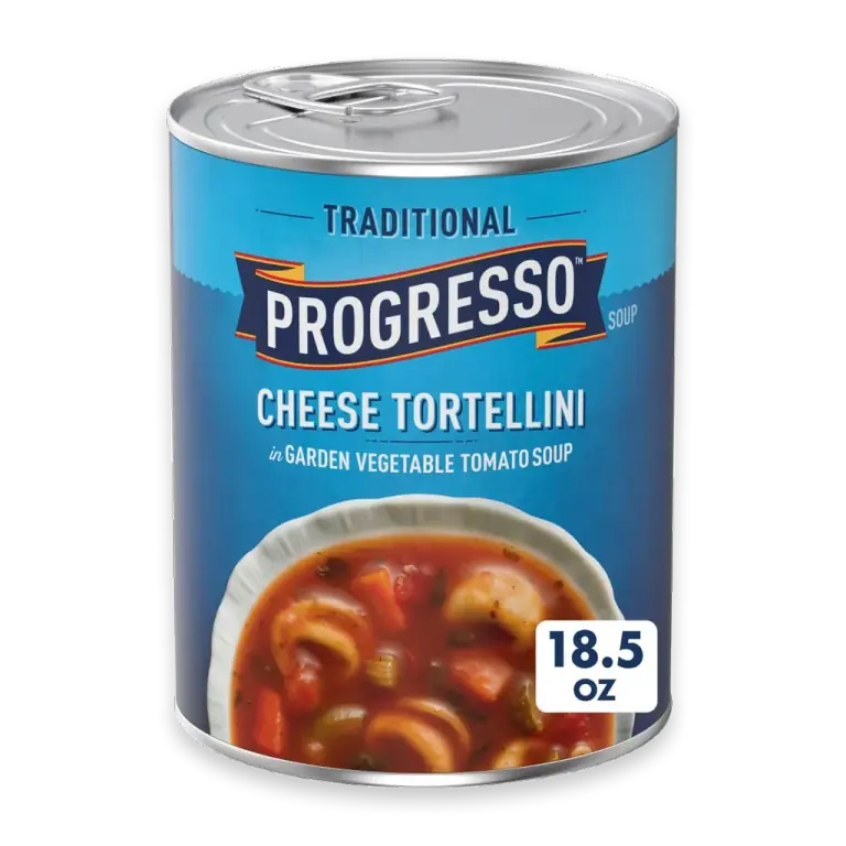 Traditional Cheese Tortellini in Garden Vegetable Tomato Soup