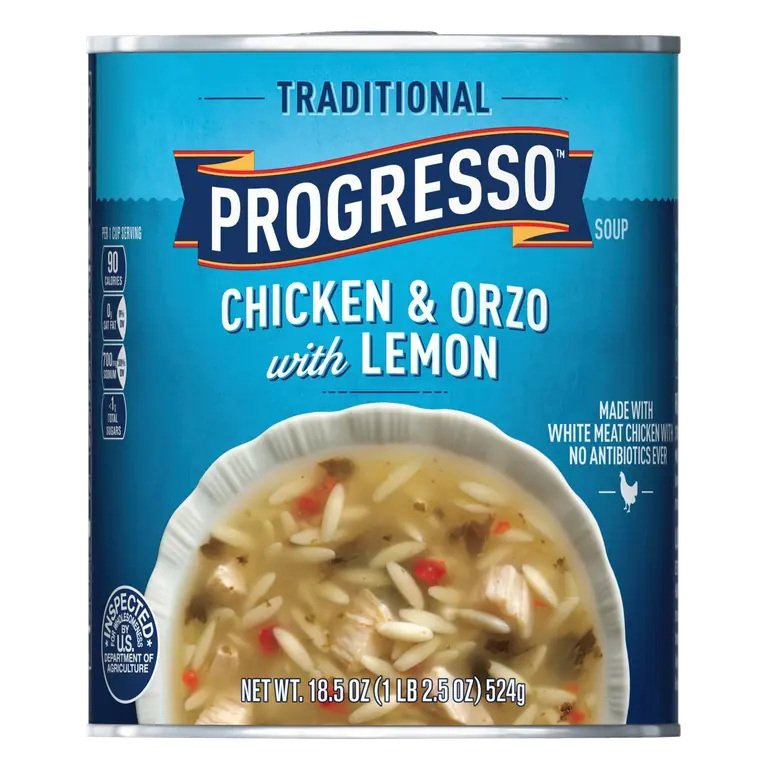 Traditional Chicken & Orzo with Lemon Soup