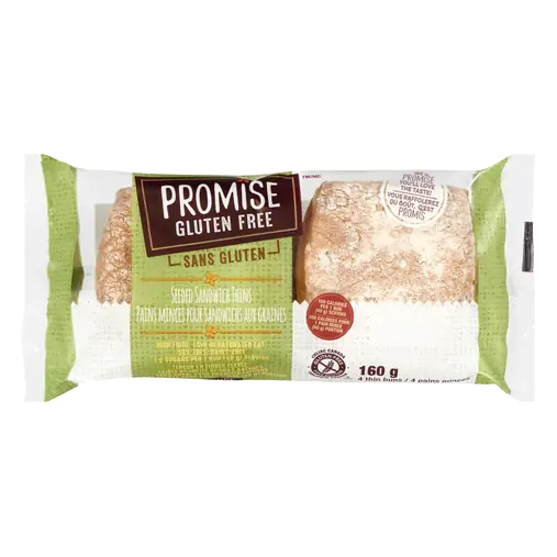 Promise Gluten-Free Buns Seeded Sandwich Thins 160 g