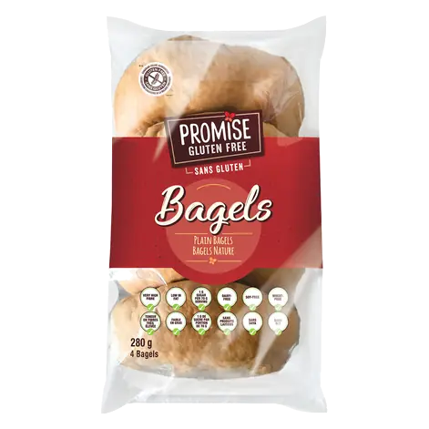 Promise Gluten-Free Plain Bagel 280 g (frozen)