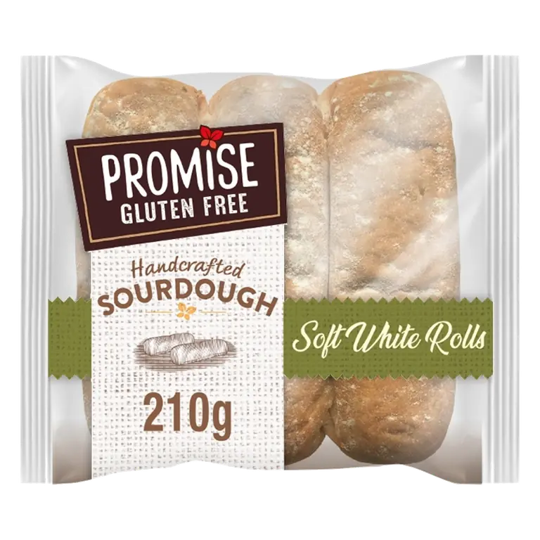 Gluten Free Soft White Sourdough Rolls 210g