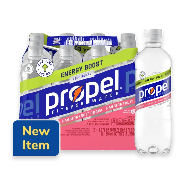 Passionfruit Guava Energy Boost Electrolyte Water Beverage Sports Drink