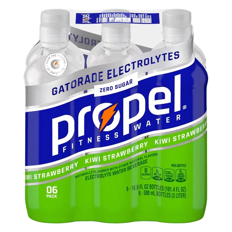 Propel Zero Kiwi Strawberry Nutrient Enhanced Water, 6pk/16.9 fl oz Bottles: Sugar Free