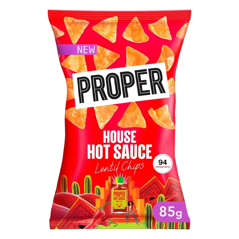 Chips House Hot Sauce Lentil Chips 85g