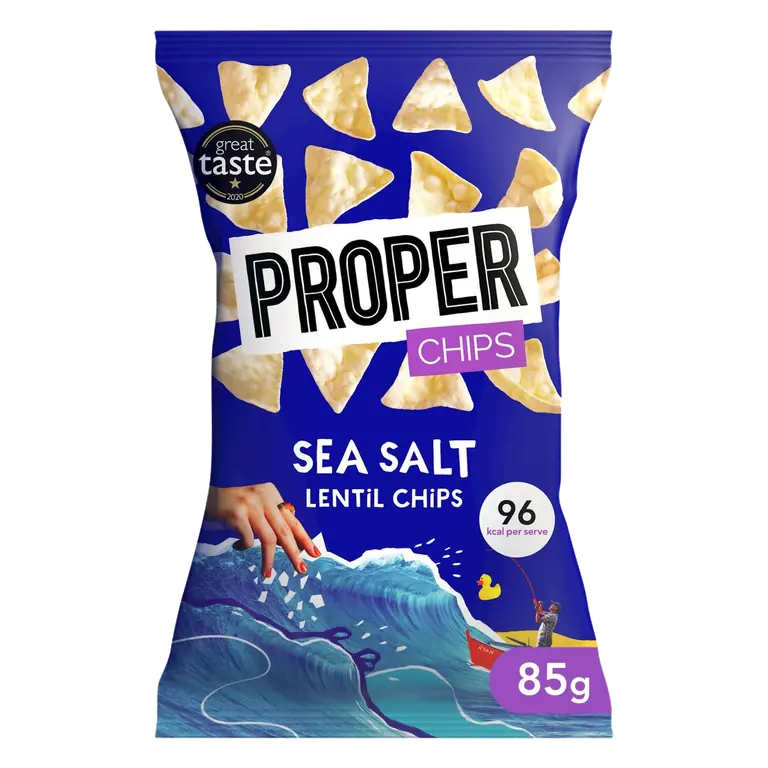 s Sea Salt Lentil Chips 85g