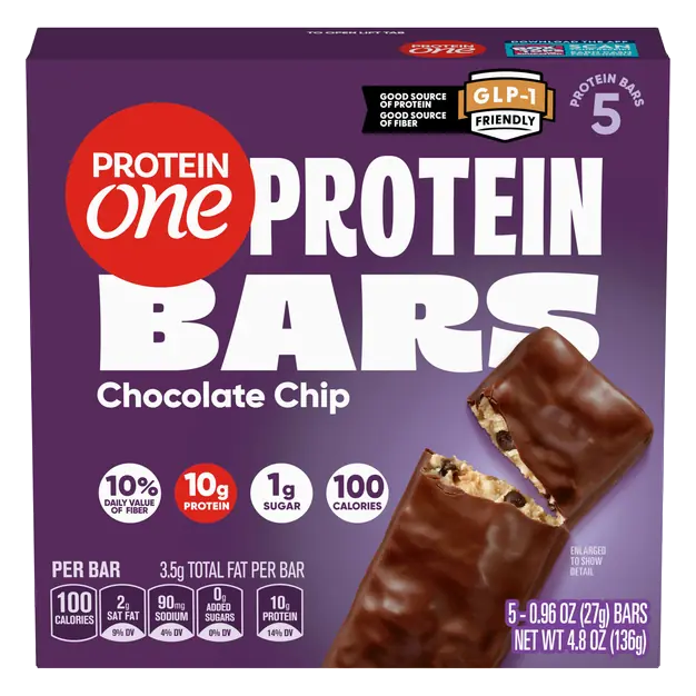 Keto Friendly Chocolate Chip 10g Protein Bars - 5 ct