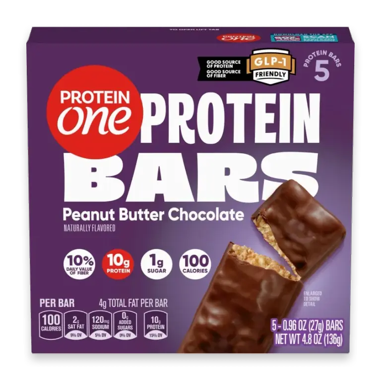 Peanut Butter Chocolate GLP-1 Friendly Protein Bars