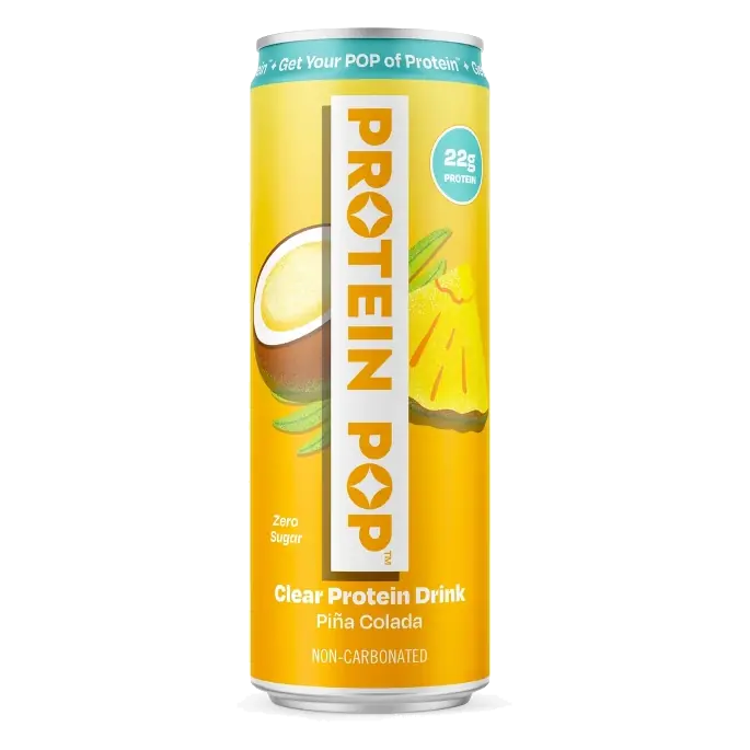 Protein Pop Pina Colada Clear Protein Drink 12floz