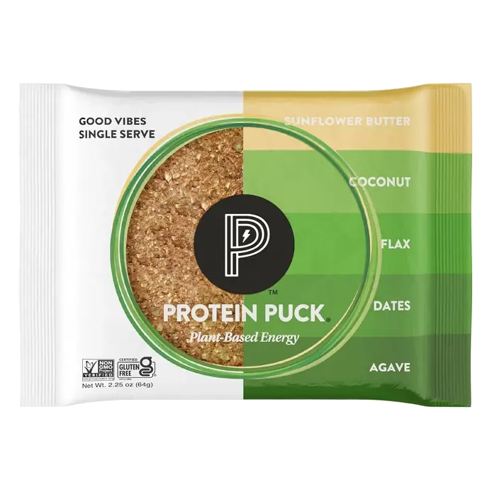 Protein Puck Good Vibes Nutrition Bars - Sunflower Butter - 2.25oz/16ct