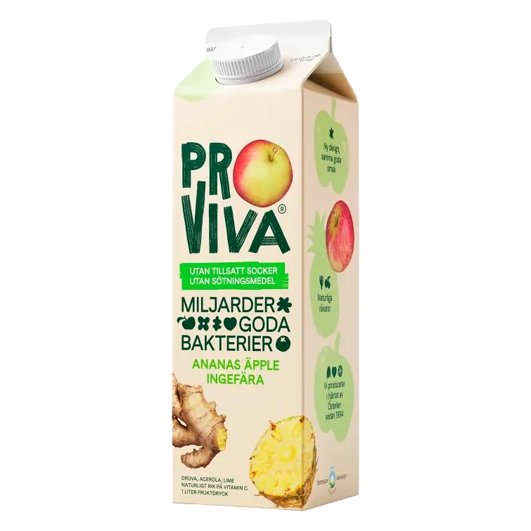 Fruktdryck Ananas Äpple Ingefära utan tillsatt socker 1000ml