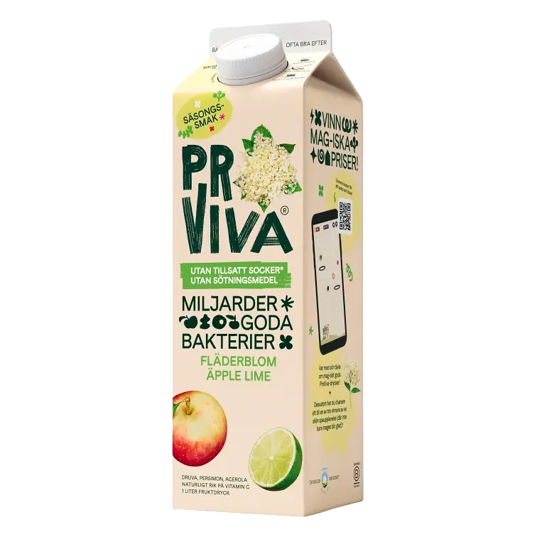 Fruktdryck Fläderblom Äpple Lime utan tillsatt socker 1000ml