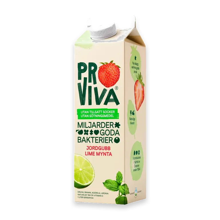 Fruktdryck Jordgubb Lime Mynta 1l