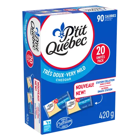 Cheese Snack Cheddar Very Mild 20 Pack 420 g