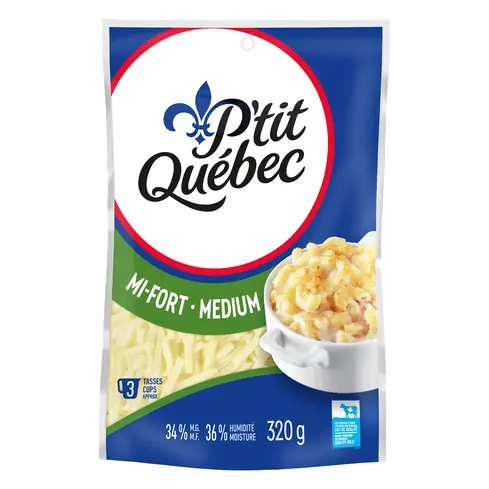 Shredded Cheese Medium Cheddar 320 g