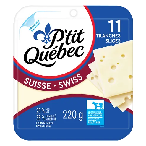 Sliced Cheese Swiss 11 Slices 220 g