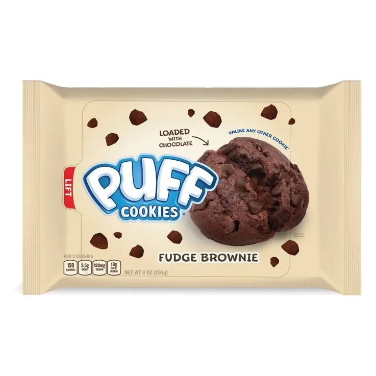 Puff Cookies Fudge Brownie, 9oz